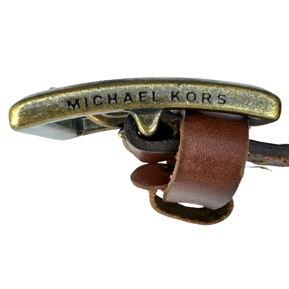 Michael Kors Belt Brown Leather Women’s